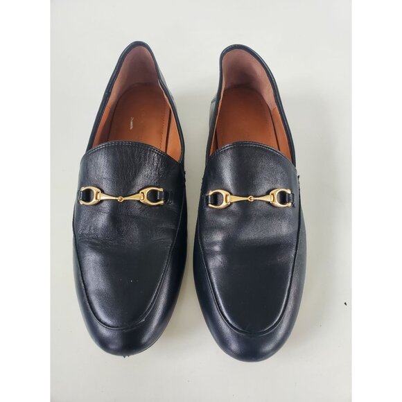 Coach Womens Haley Black Leather Horse Bit Slip-On Loafer Shoes Size 8.5B - Picture 1 of 15